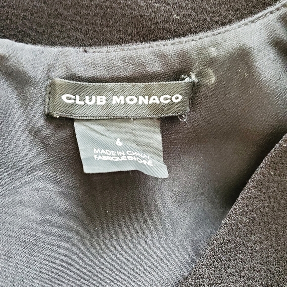 Club Monaco Black Jumpsuit Wrap Front Size 4 - Picture 2 of 10